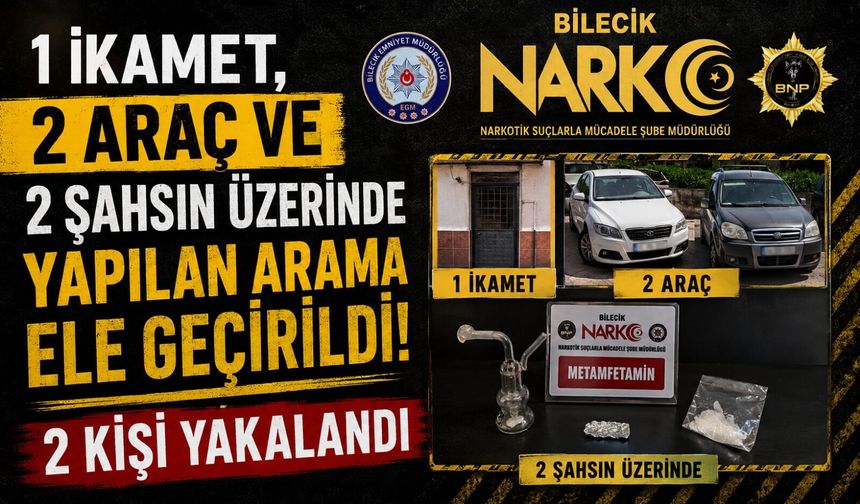 UYUŞTURUCU OPERASYONU: 2 KİŞİ YAKALANDI