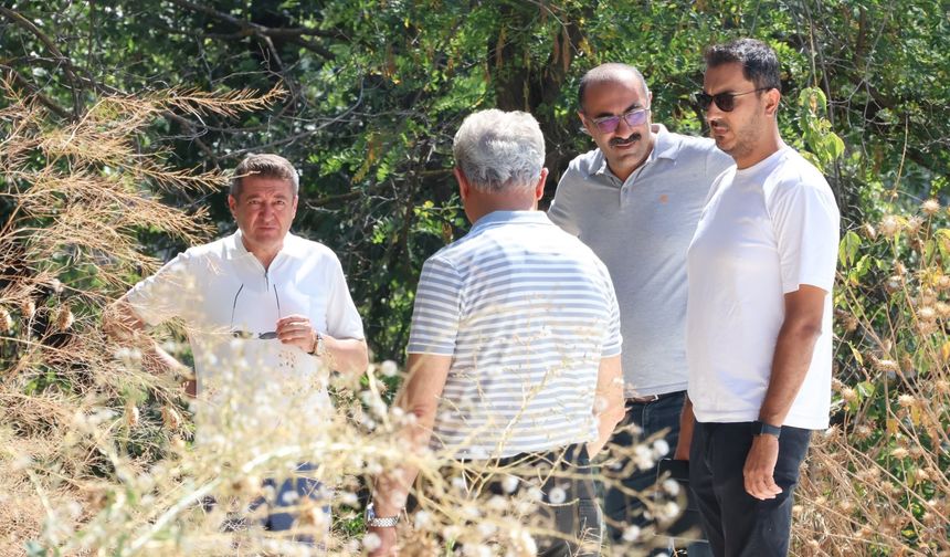İL MÜDÜRÜ ŞİMŞEK'TEN OKULUN YENİ SPOR ALANI PROJESİNE İNCELEME