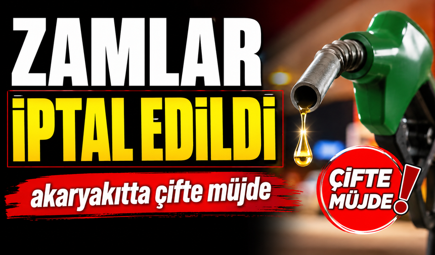 ZAMLAR İPTAL EDİLDİ