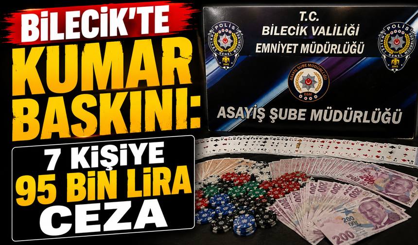 KUMAR BASKINI: 7 KİŞİYE 95 BİN LİRA CEZA