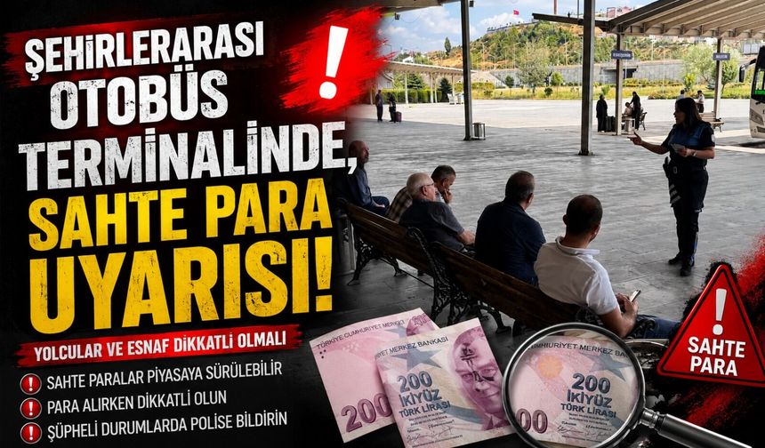 BİLECİK'TE SAHTE PARA UYARISI
