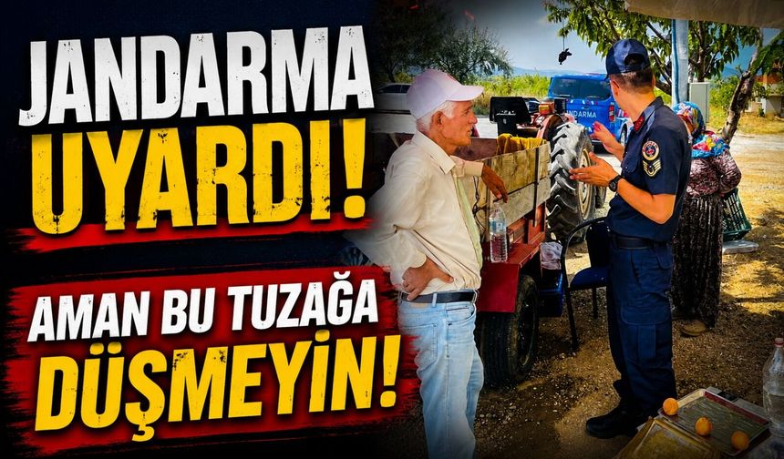 JANDARMADAN KÖYDE TELEFON DOLANDIRICILIĞI UYARISI