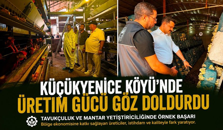 KÖYÜN ÜRETİM GÜCÜ GÖZ DOLDURDU