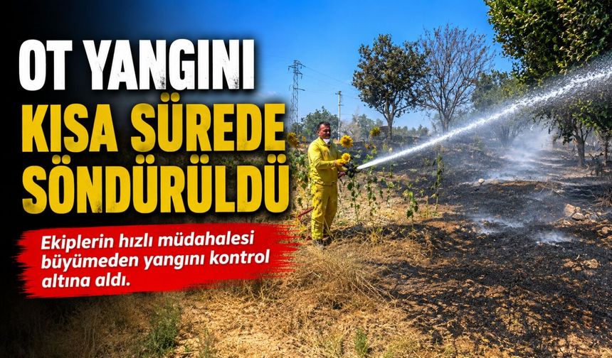 BİLECİK'TE OT YANGINI KORKUTTU
