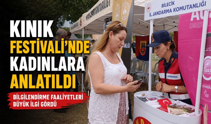 KINIK FESTİVALİ'NDE 500 KADINA KADES ANLATILDI