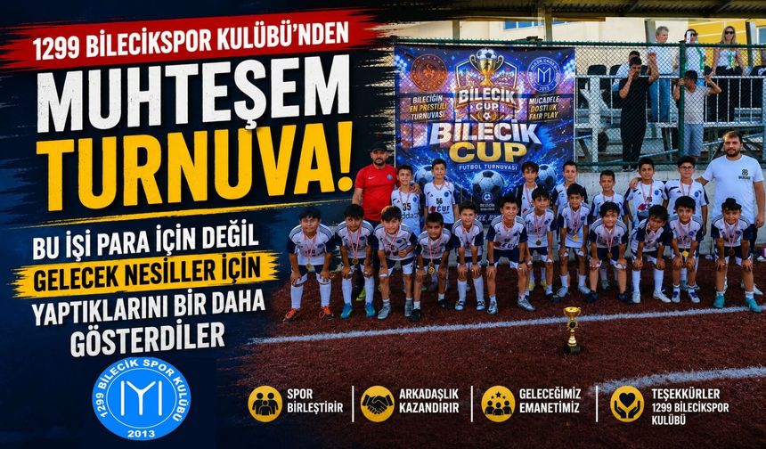 BİLECİK CUP U11 TURNUVASI NEFES KESEN MÜSABAKALARA SAHNE OLDU