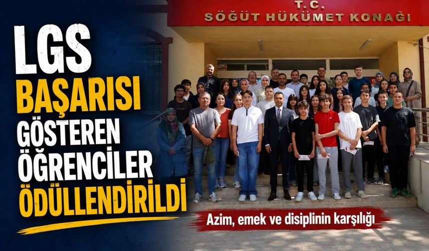 LGS BAŞARISI GÖSTEREN ÖĞRENCİLER ÖDÜLLENDİRİLDİ