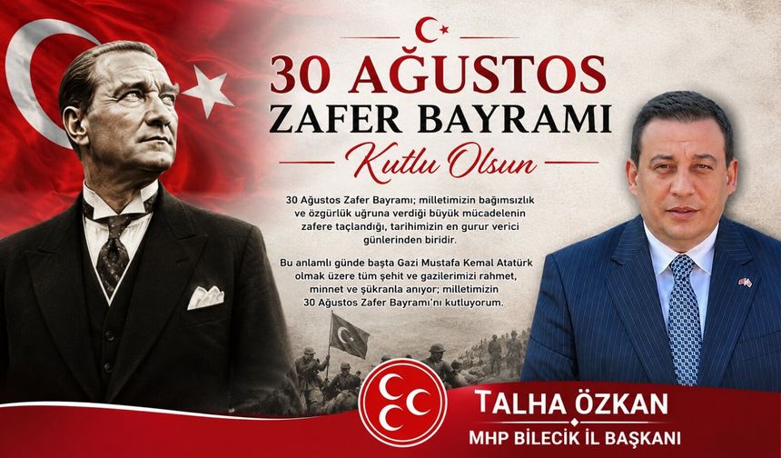 TALHA ÖZKAN 30 AĞUSTOS MESAJI