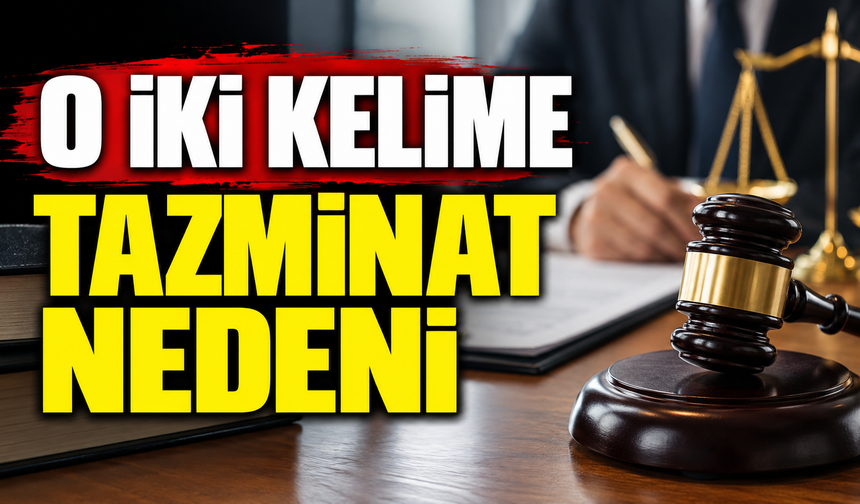 O İKİ KELİME TAZMİNAT NEDENİ