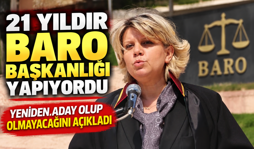 21 YILDIR BARO BAŞKANLIĞI YAPAN KAHRAMAN, YENİDEN ADAY OLMAYACAK