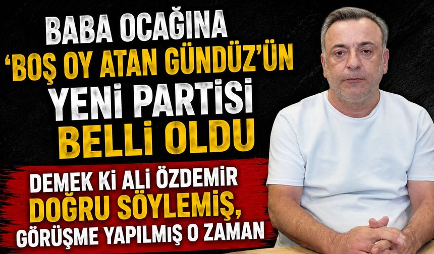 BAŞKANLIK SEÇİMİNDE CHP'NİN ADAYINA 'BOŞ' OY ATAN GÜNDÜZ, AK PARTİ'YE GEÇTİ
