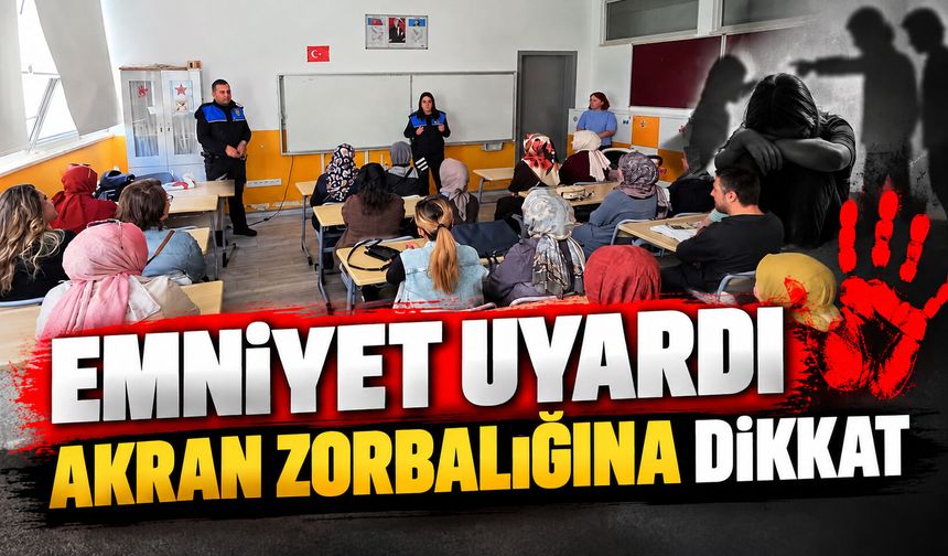 43 VELİYE AKRAN ZORBALIĞI UYARISI