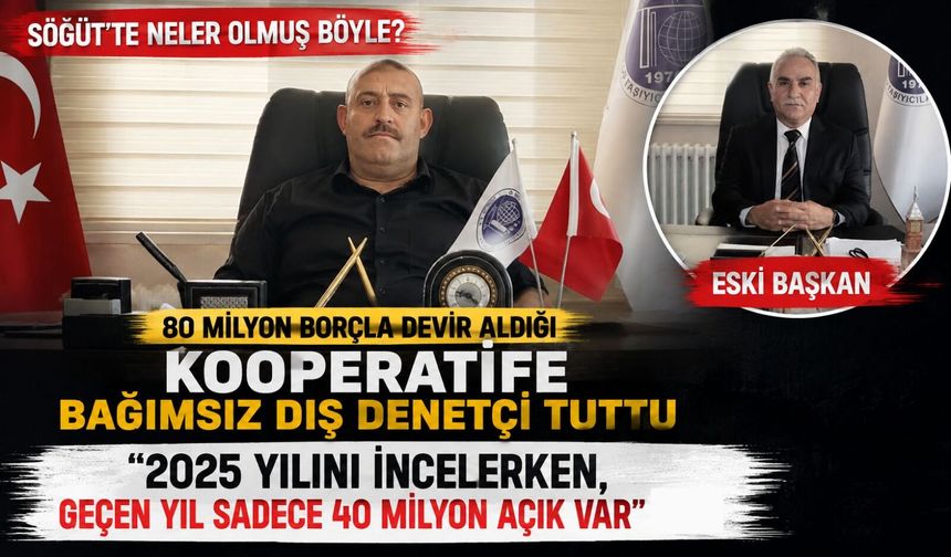80 MİLYON BORÇLA DEVİR ALDIĞI KOOPERATİFE BAĞIMSIZ DIŞ DENETÇİ TUTTU