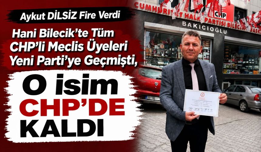 1 CHP'Lİ MECLİS ÜYESİ YENİ PARTİ'YE GEÇMEDİ