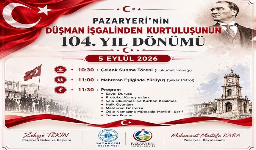 BAŞKAN ZEKİYE TEKİN'İN KURTULUŞ GÜNÜ MESAJI