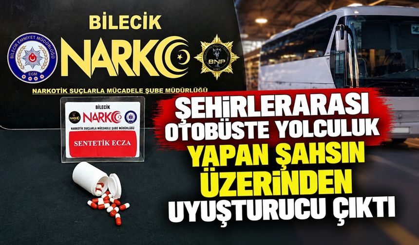 ŞEHİRLERARASI OTOBÜSTE 2 ŞAHIS ÜZERİNDEN UYUŞTURUCU ÇIKTI
