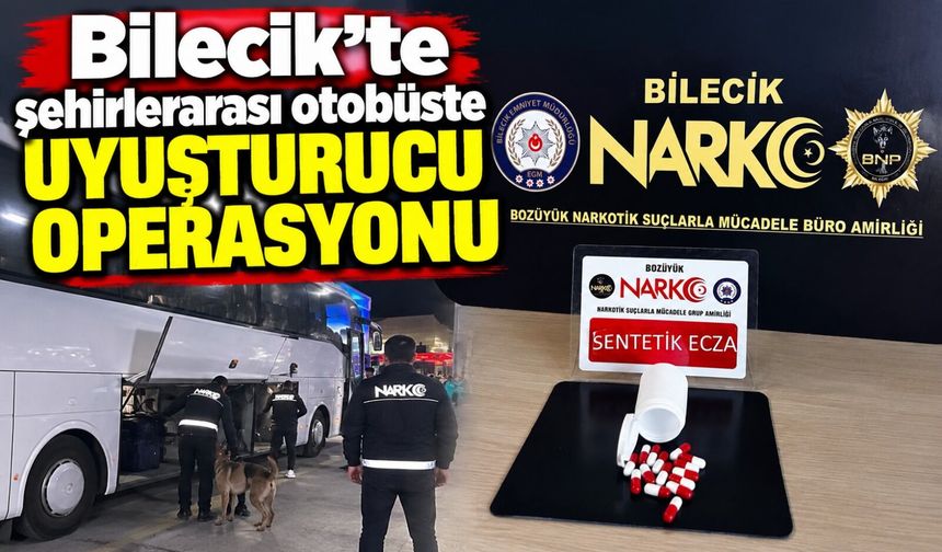 ŞEHİRLERARASI OTOBÜSTE UYUŞTURUCU OPERASYONU