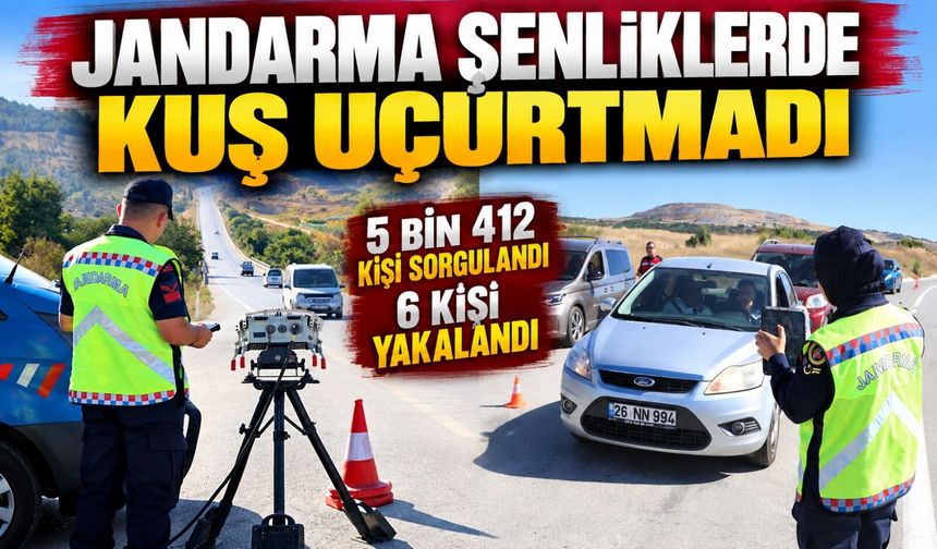 SÖĞÜT ŞENLİKLERİNDE 5 BİN 412 KİŞİ SORGULANDI, 6 ARANAN YAKALANDI