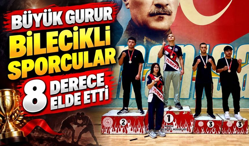 BİLECİKLİ SPORCULAR MUAYTHAİ ZAFER KUPASI'NDA 8 DERECE ELDE ETTİ