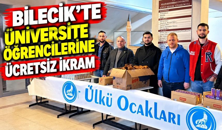 ÜLKÜ OCAKLARINDAN ÜNİVERSİTE ÖĞRENCİLERİNE ÜCRETSİZ İKRAM