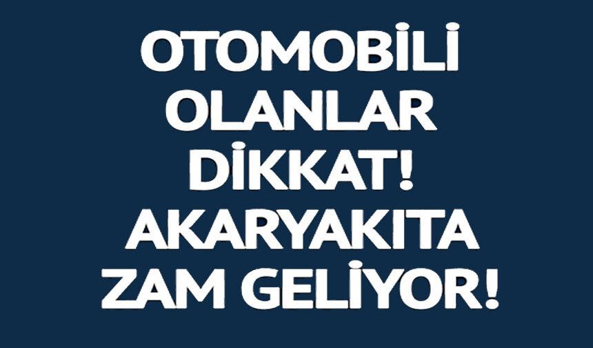 MOTORİNE ZAM BEKLENİYOR