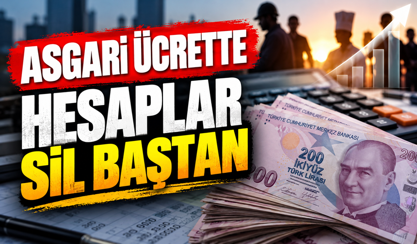 ASGARİ ÜCRETTE HESAPLAR SİL BAŞTAN