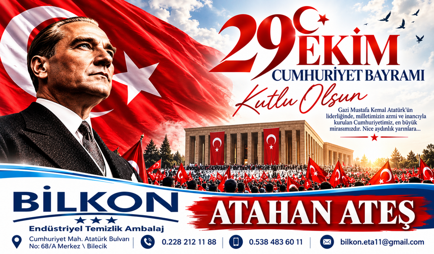 BİLKON 29 EKİM CUMHURİYET BAYRAMI MESAJI