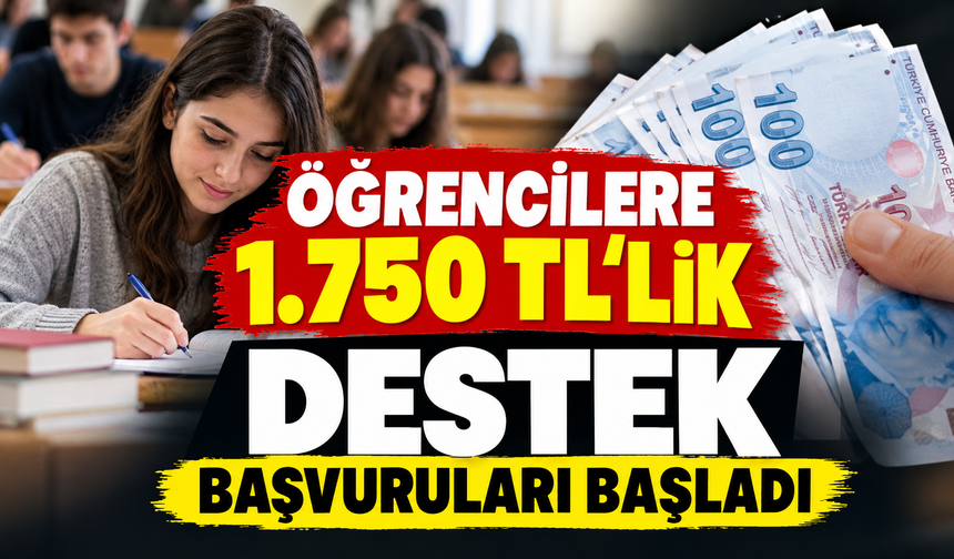 ÖĞRENCİLERE DESTEK BAŞVURULAR BAŞLADI