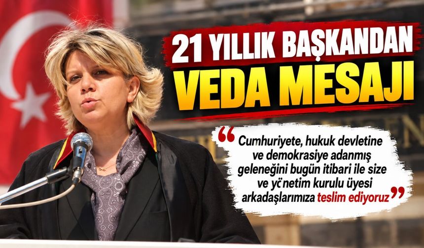 21 YILLIK BAŞKANDAN VEDA
