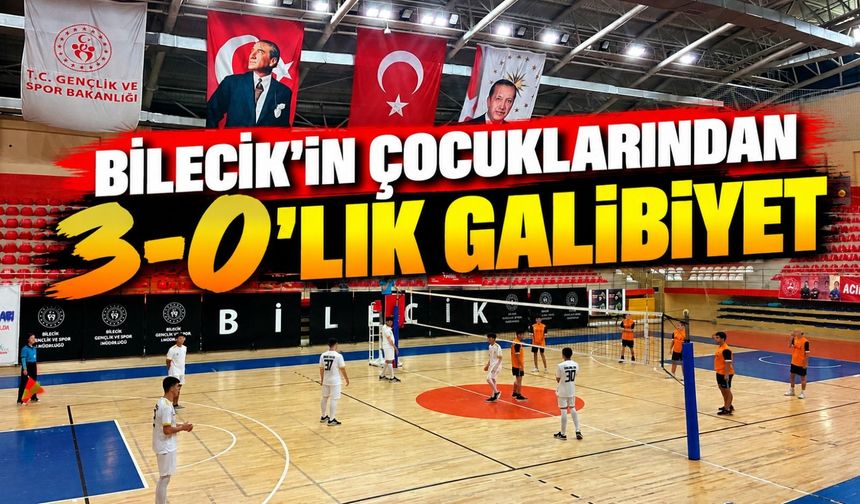 BİLECİK'İN ÇOCUKLARINDAN 3-0'LIK GALİBİYET