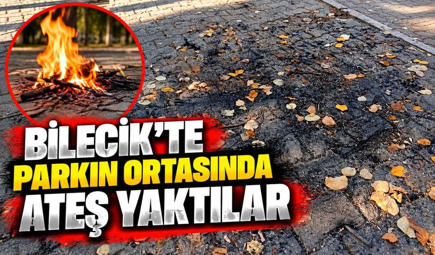 PARKIN ORTASINDA ATEŞ YAKTILAR