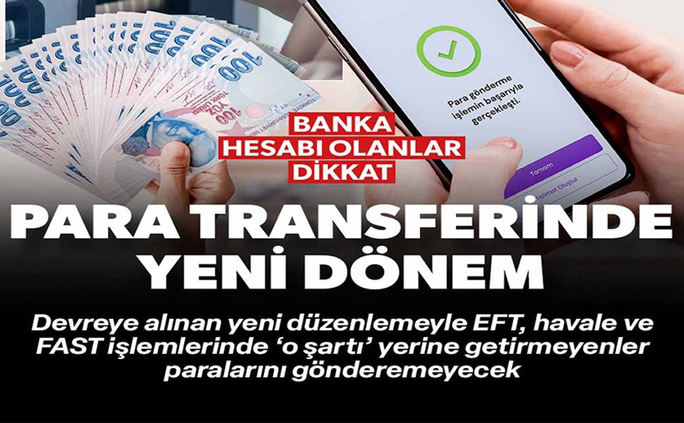 PARA TRANSFERİNDE YENİ DÖNEM