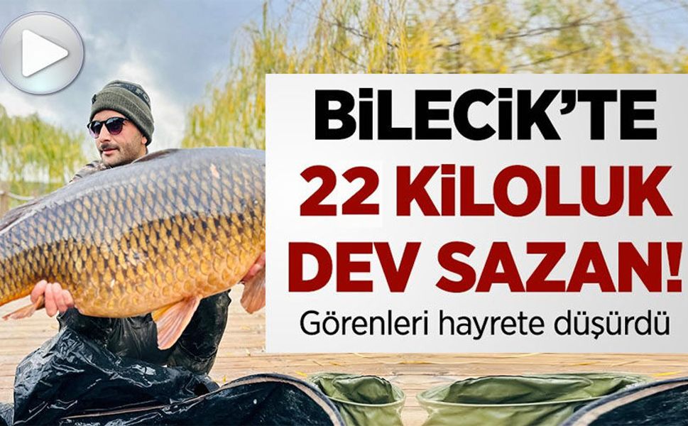 YAKALADIKLARI DEV GİBİ SAZAN BALIĞINI SUYA GERİ BIRAKTILAR