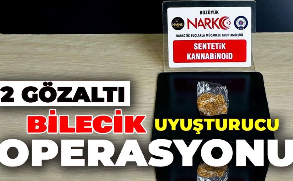 UYUŞTURUCU OPERASYONU: 2 GÖZALTI
