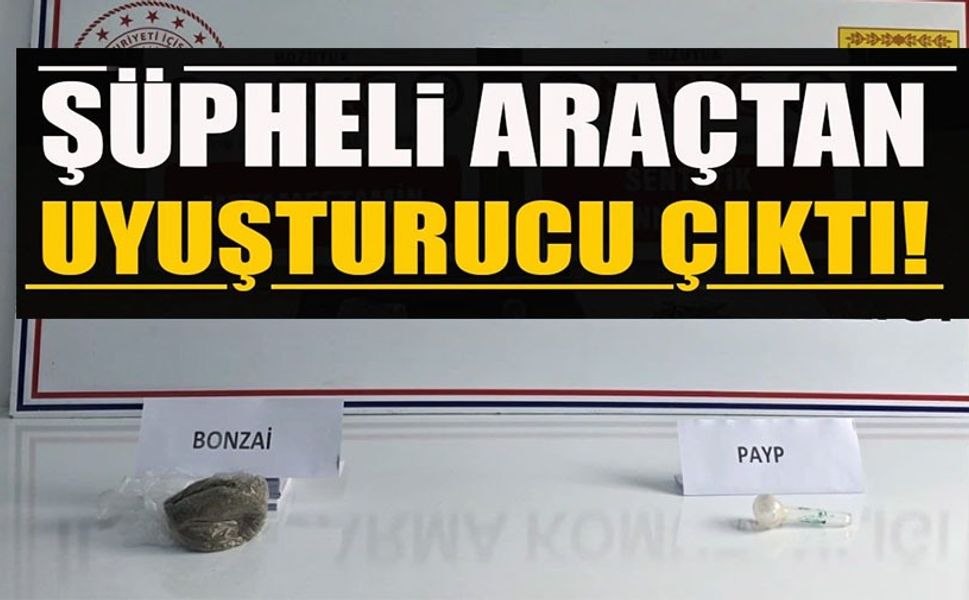 JANDARMANIN ŞÜPHE ÜZERİNE DURDURDUĞU ARAÇTAN UYUŞTURUCU ÇIKTI