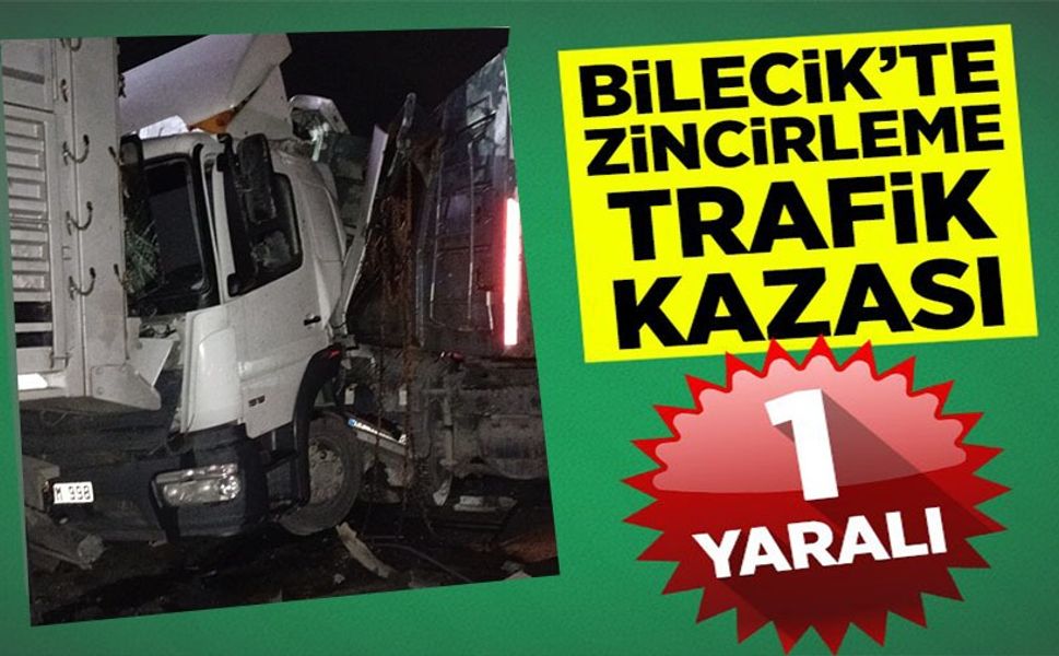 ZİNCİRLEME KAZA: 1 YARALI