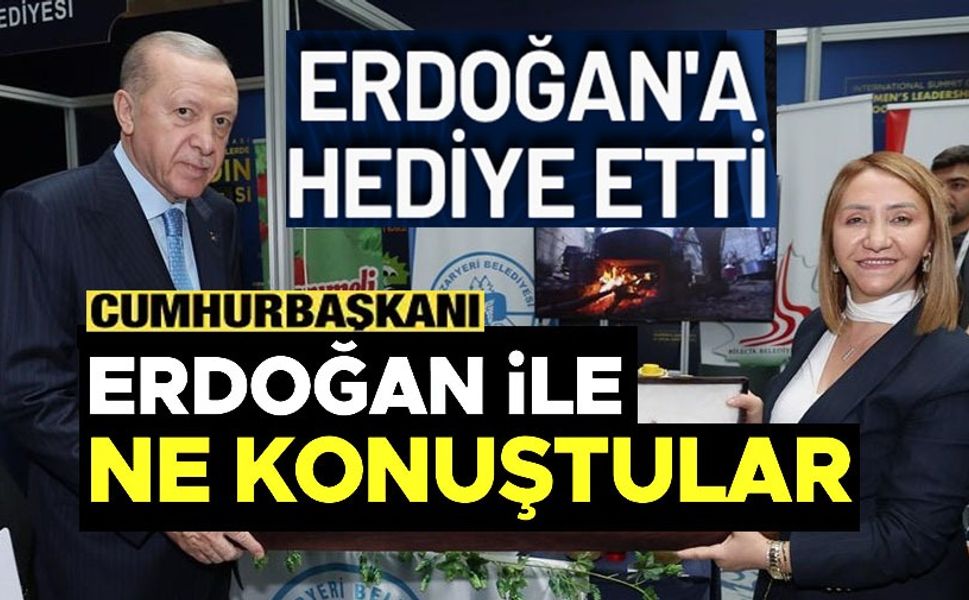 CUMHURBAŞKANI ERDOĞAN'A KILIÇ HEDİYE ETTİ