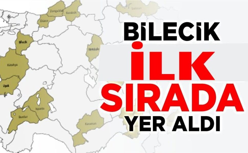 BİLECİK İLK ÜÇÜ GİRDİ