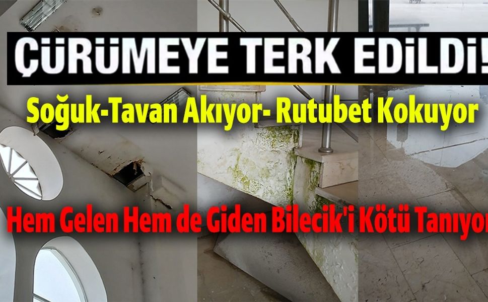OTOBÜS TERMİNALİ'NDE TAVAN AKIYOR, YOLCULAR SOĞUKTAN DONUYOR