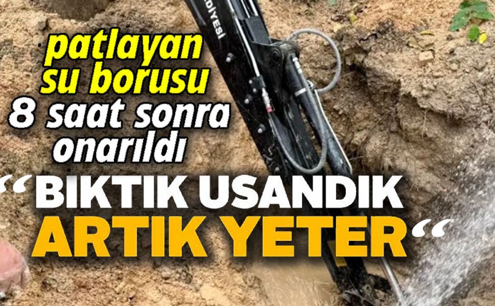 BİLECİK'TE SU PATLAĞI 8 SAATTE ONARILABİLDİ