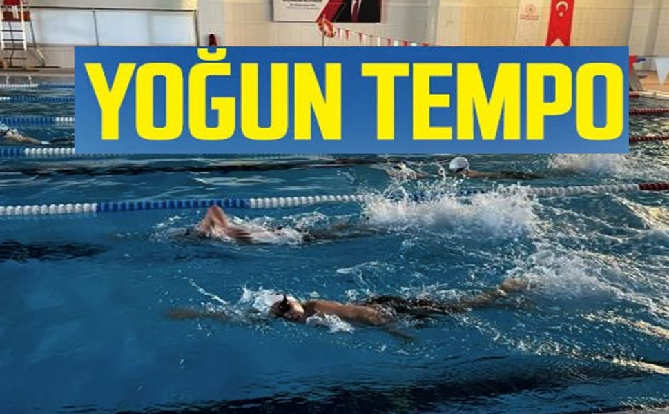 SPOR OKULLARI YÜZME ANTRENMANLARI YOĞUN TEMPOYLA SÜRÜYOR