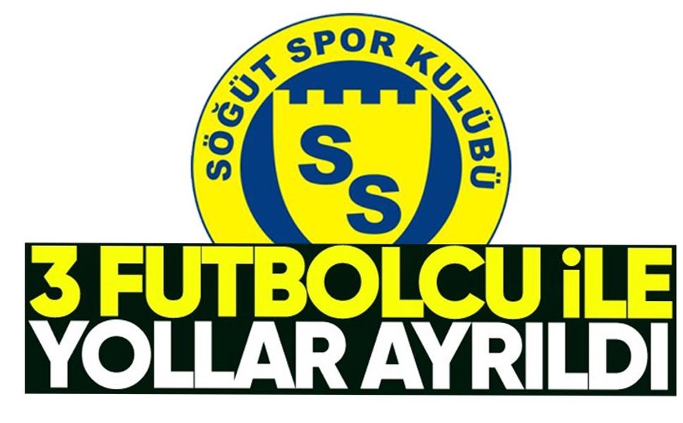 SÖĞÜTSPOR 3 FUTBOLCUYLA YOLLARINI AYIRDI
