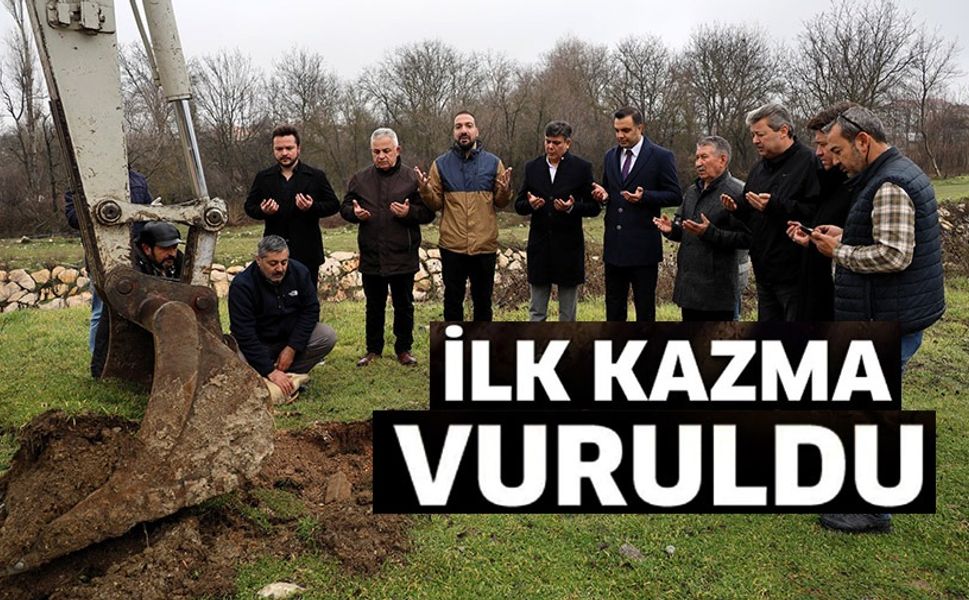 ALT YAPI ÇALIŞMALARINDA İLK KAZMA VURULDU