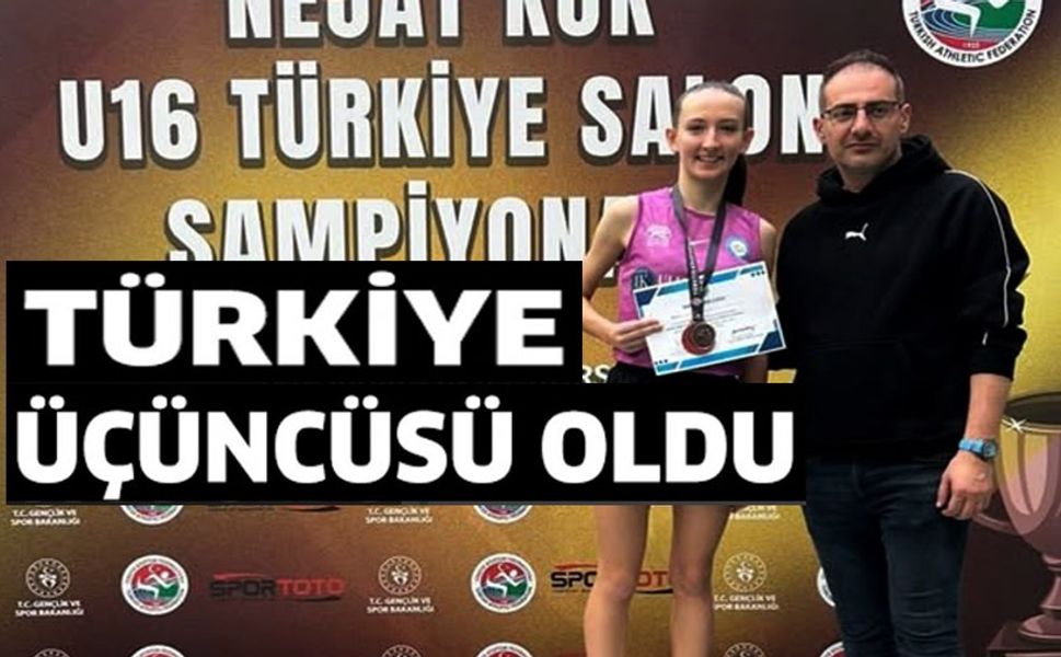 BİLECİKLİ ATLET TÜRKİYE ÜÇÜNCÜSÜ OLDU