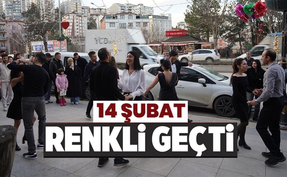 SEVGİLİLER GÜNÜ’NDE SANAT SOKAĞI RENKLİ GÖRÜNTÜLERE SAHNE OLDU