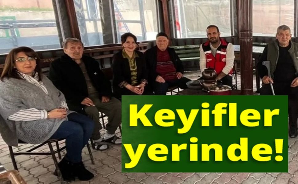 HUZUREVİNDE SUCUK-EKMEK ETKİNLİĞİYLE GÖNÜLLER ISINDI