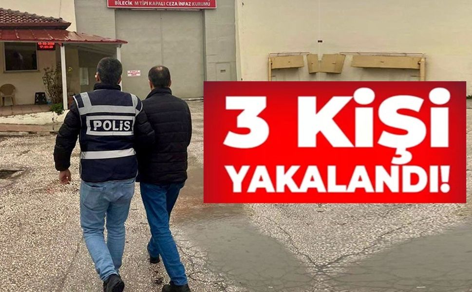 3 YILIN ÜZERİNDE HAPİS CEZASI BULUNAN KAÇAK 3 ŞAHIS YAKALANDI
