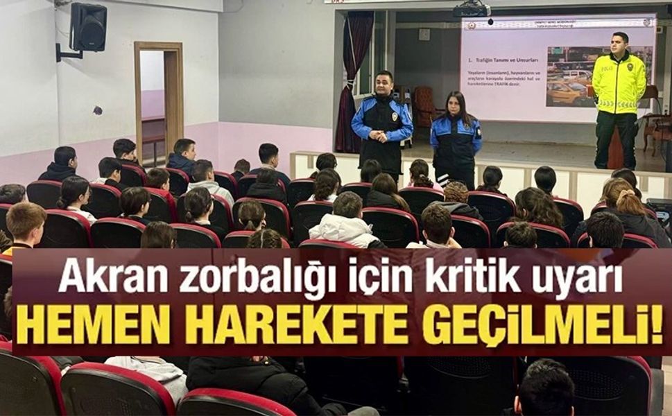 ÖĞRENCİLERE TRAFİK KURALLARI VE AKRAN ZORBALIĞI EĞİTİMİ