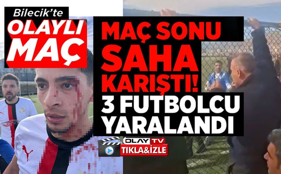 MAÇ SONRASI SAHA İÇİ SAVAŞ ALANINA DÖNDÜ, 3 FUTBOLCU HASTANELİK OLDU