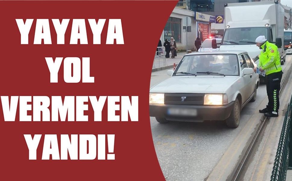 BOZÜYÜK'TE YAYA GEÇİDİ UYGULAMASI